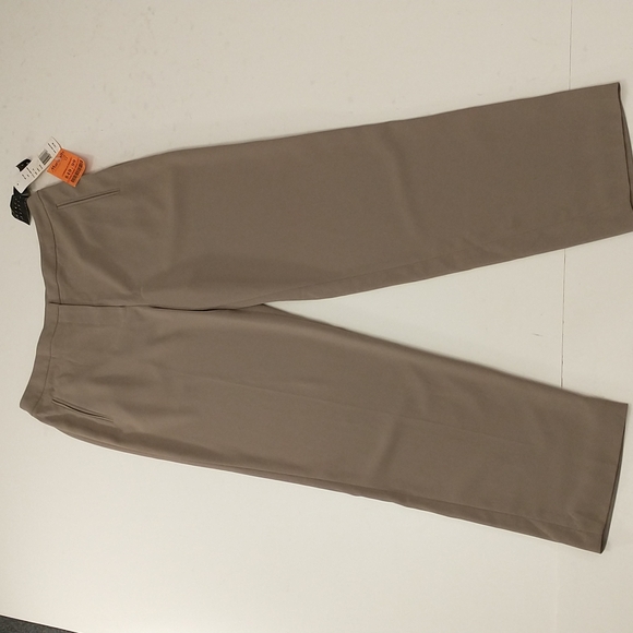 Crepe Dress Pants Finity Studio sz 14 Tan Neutral Beige NWT - Picture 1 of 9
